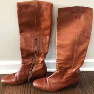 Dries Van Noten leather riding boot. US size 9.